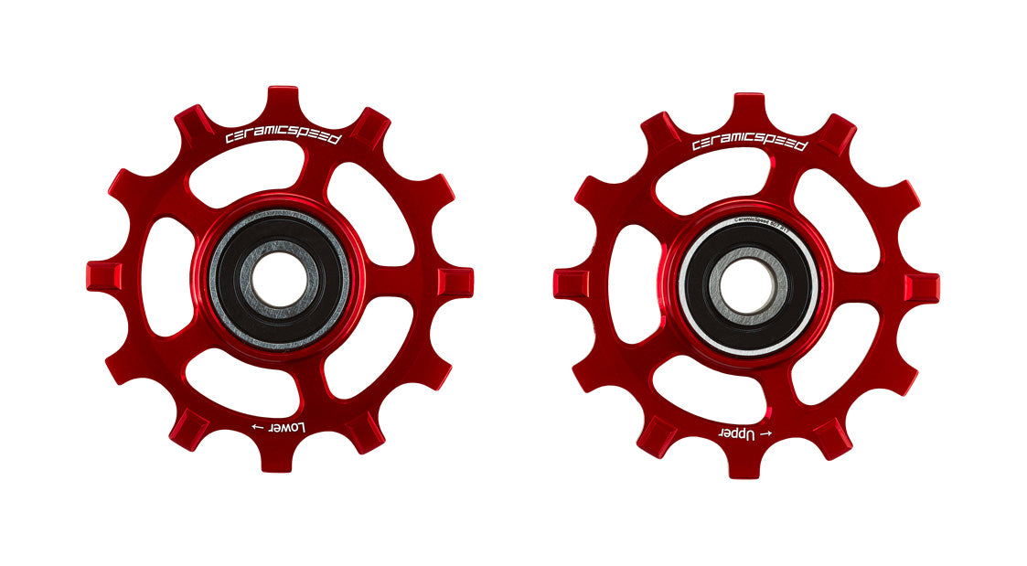 Shimano 11s Road Coated Pulley Wheel (Narrow Wide, Black)