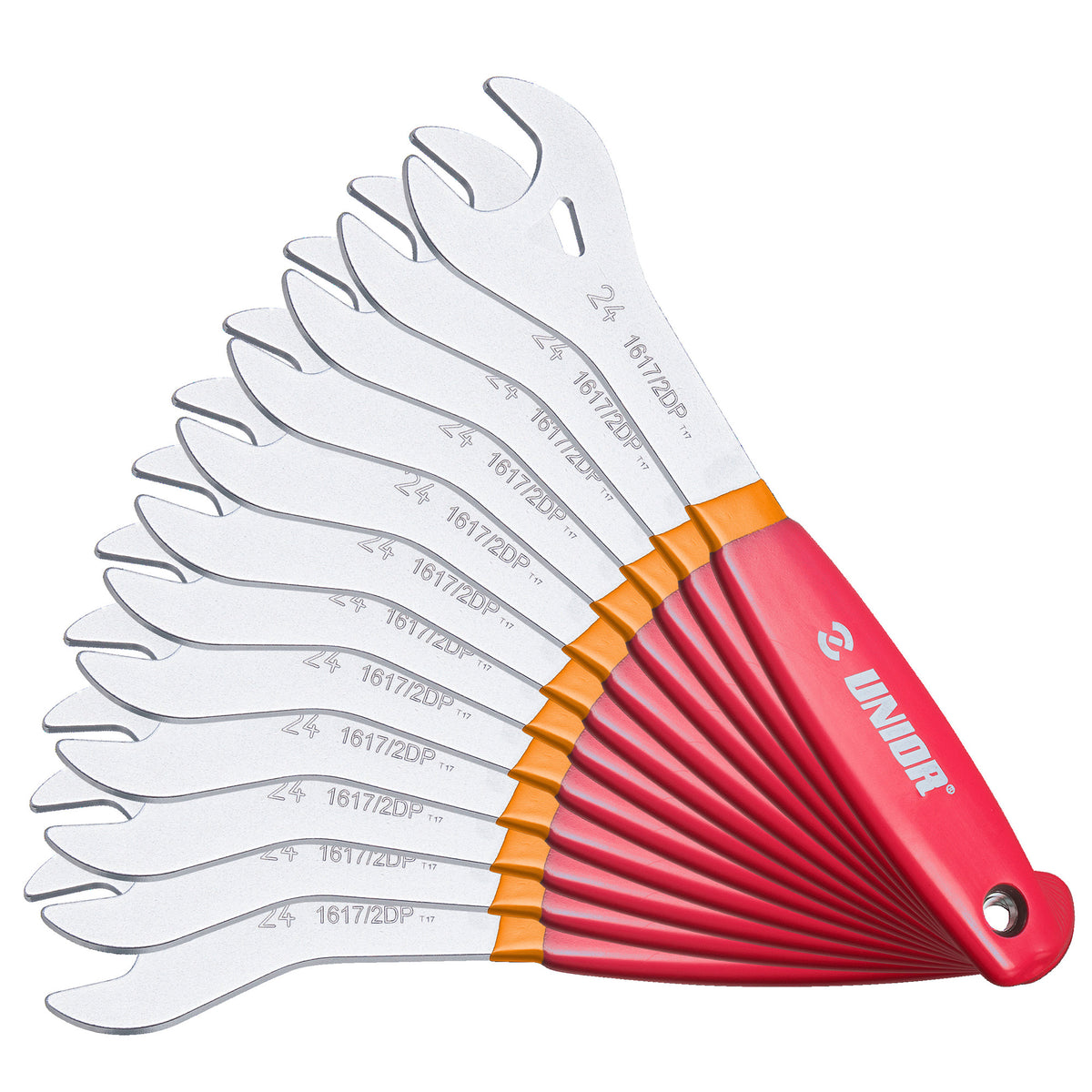 UNIOR Cone Wrench 12 Pcs Set - Red - 13-28MM