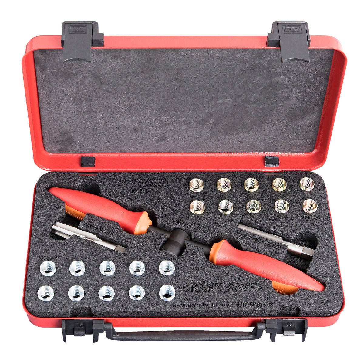 UNIOR Crank Saver-Pedal Thread Repair And Insert Kit - Red
