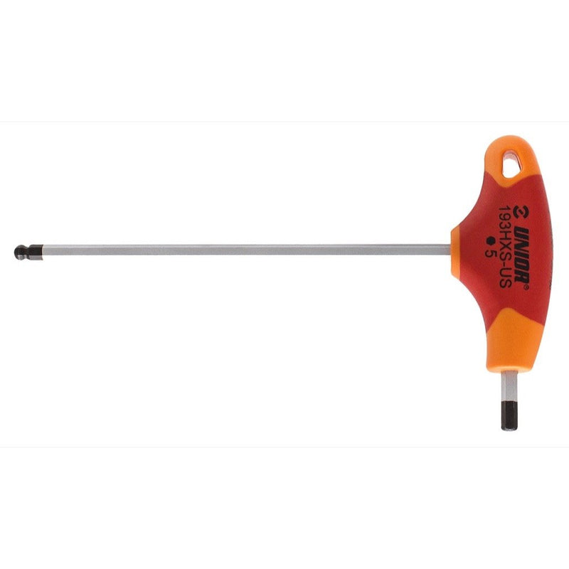 UNIOR Ball-End Hexagonal Screwdriver With T-Handle