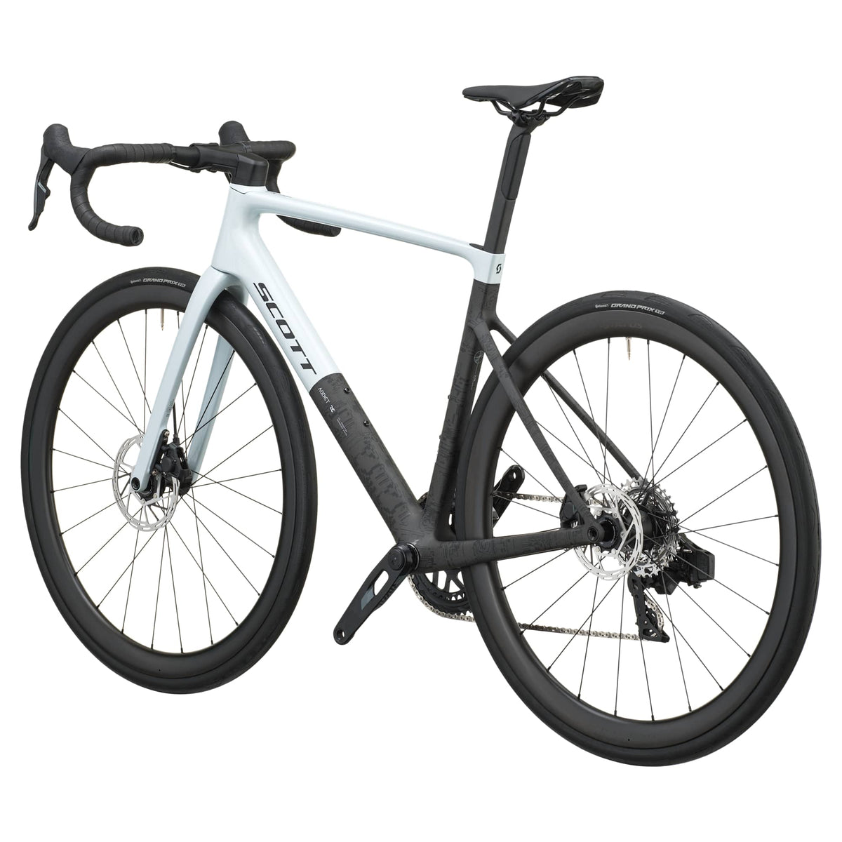 SCOTT Addict RC 25 - cumulus white/carbon black