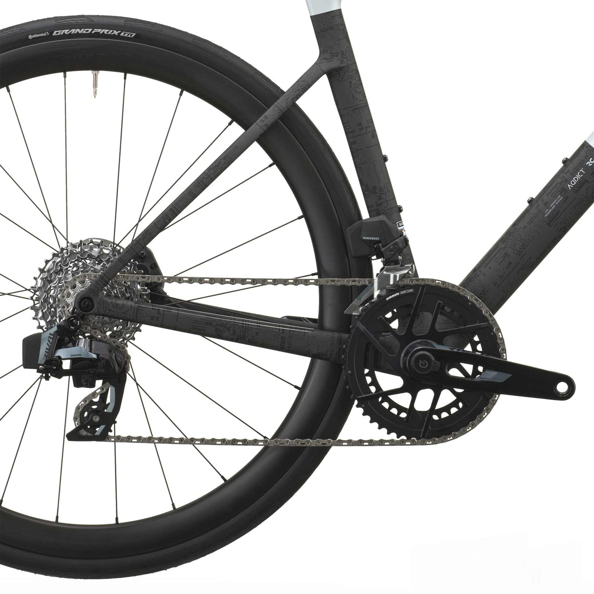 SCOTT Addict RC 25 - cumulus white/carbon black