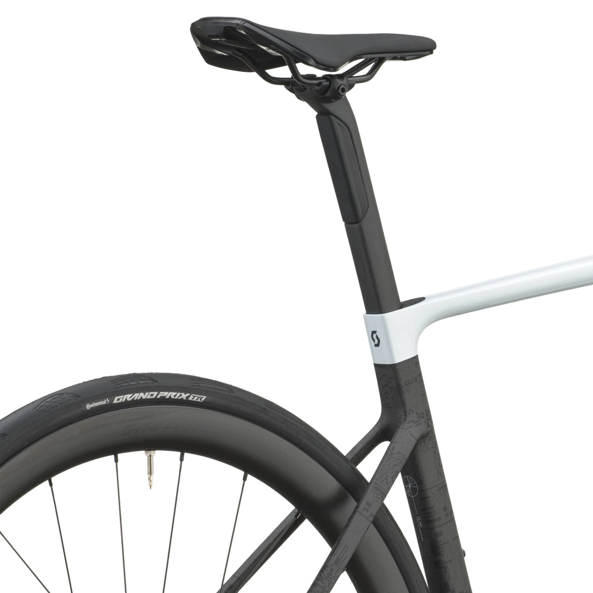 SCOTT Addict RC 25 - cumulus white/carbon black