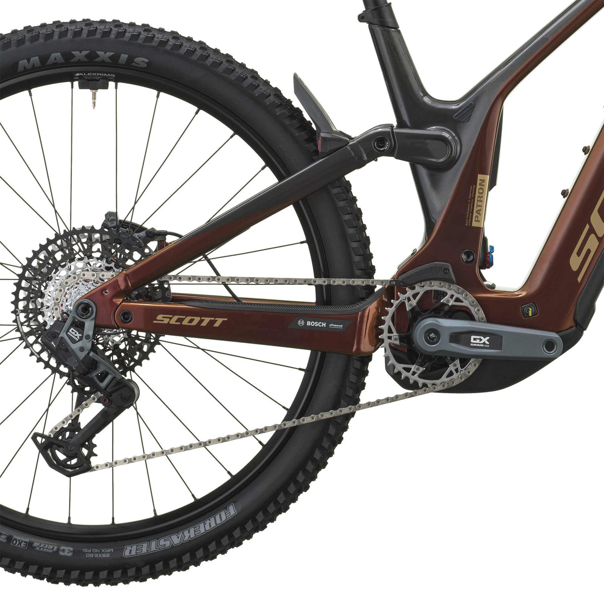 SCOTT Patron 10 - obsidian red/carbon black
