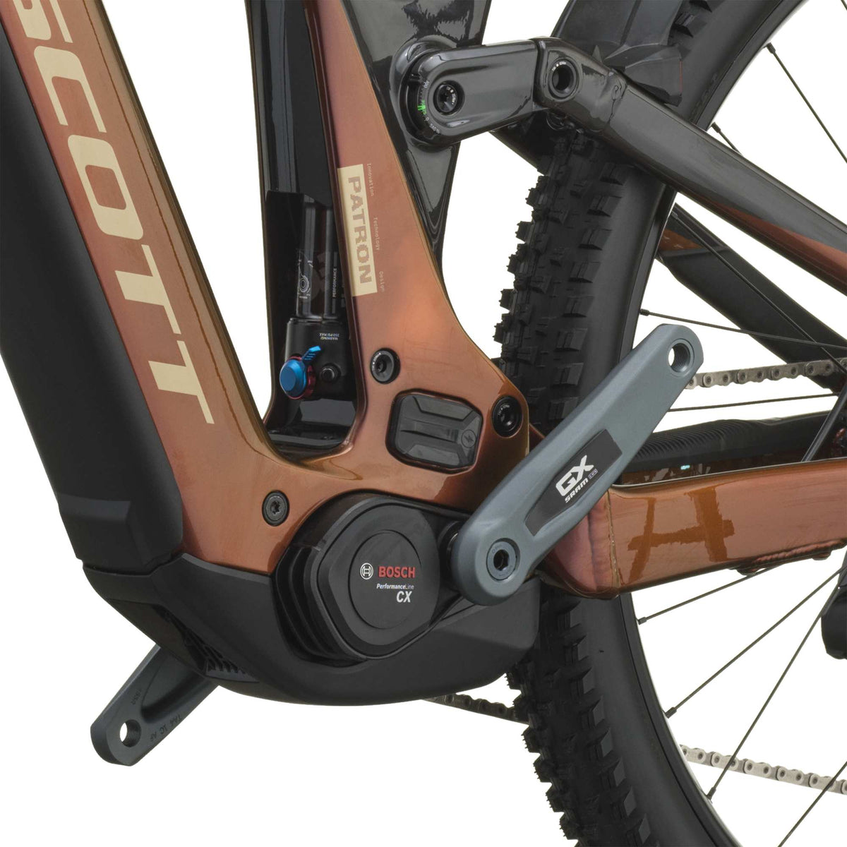 SCOTT Patron 10 - obsidian red/carbon black