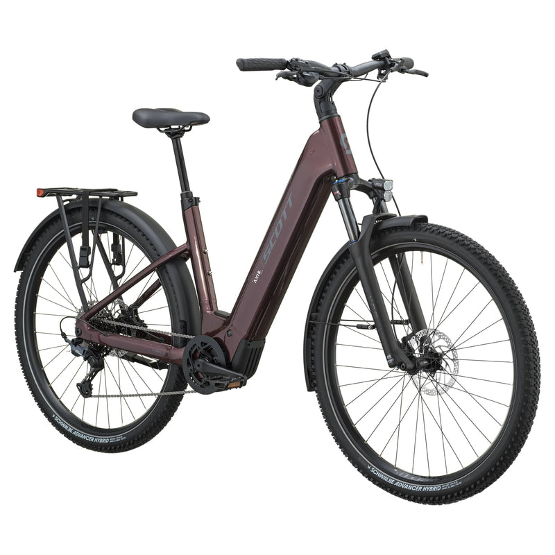SCOTT Axis 10 Wave (2027) - aubergine red