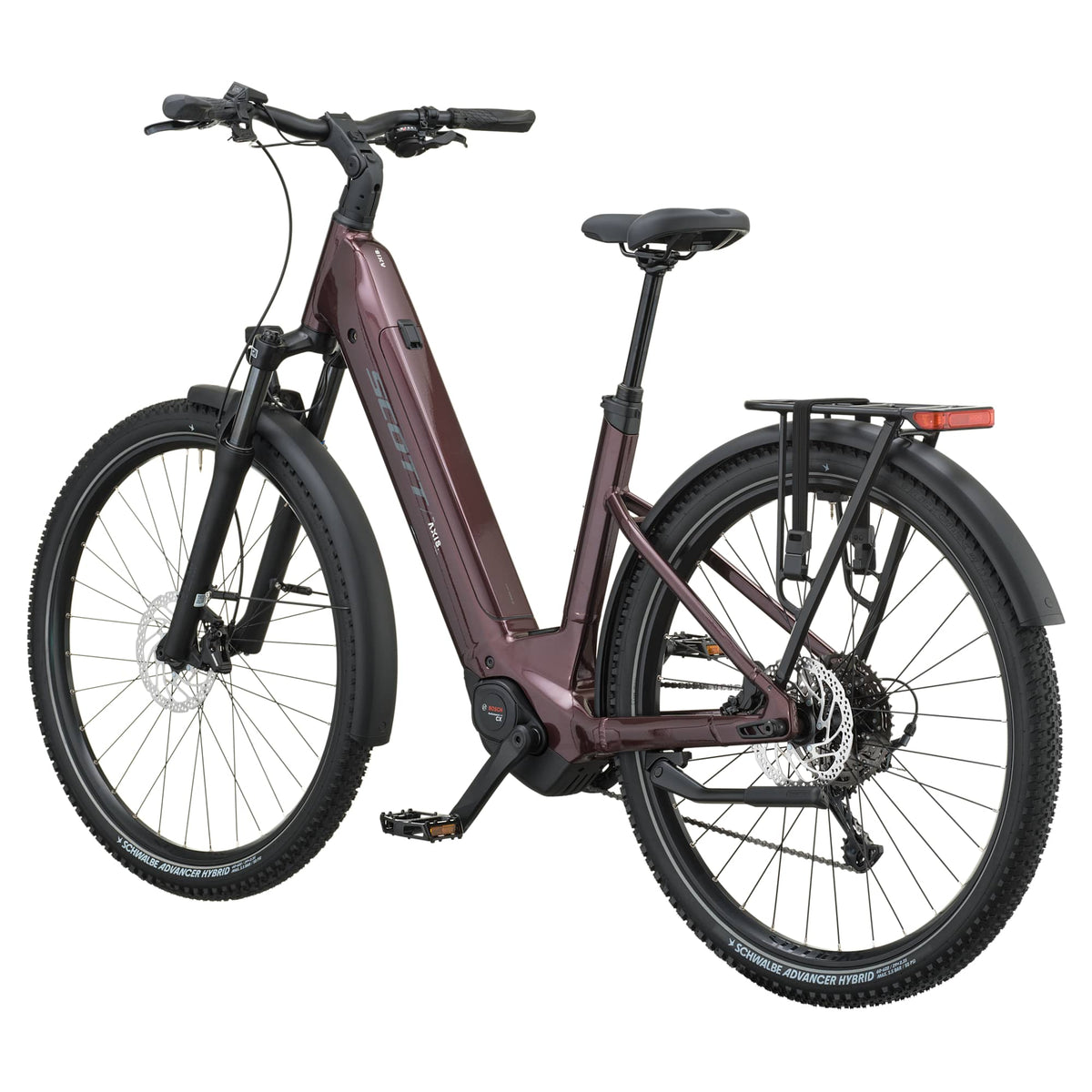 SCOTT Axis 10 Wave (2027) - aubergine red