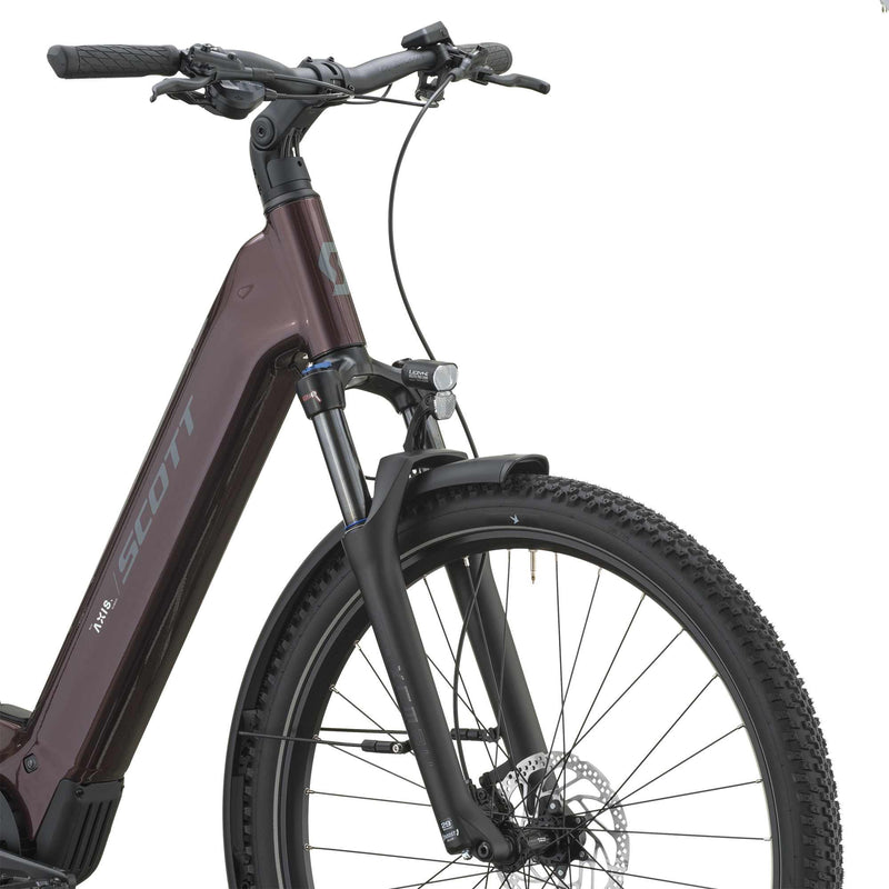 SCOTT Axis 10 Wave (2027) - aubergine red