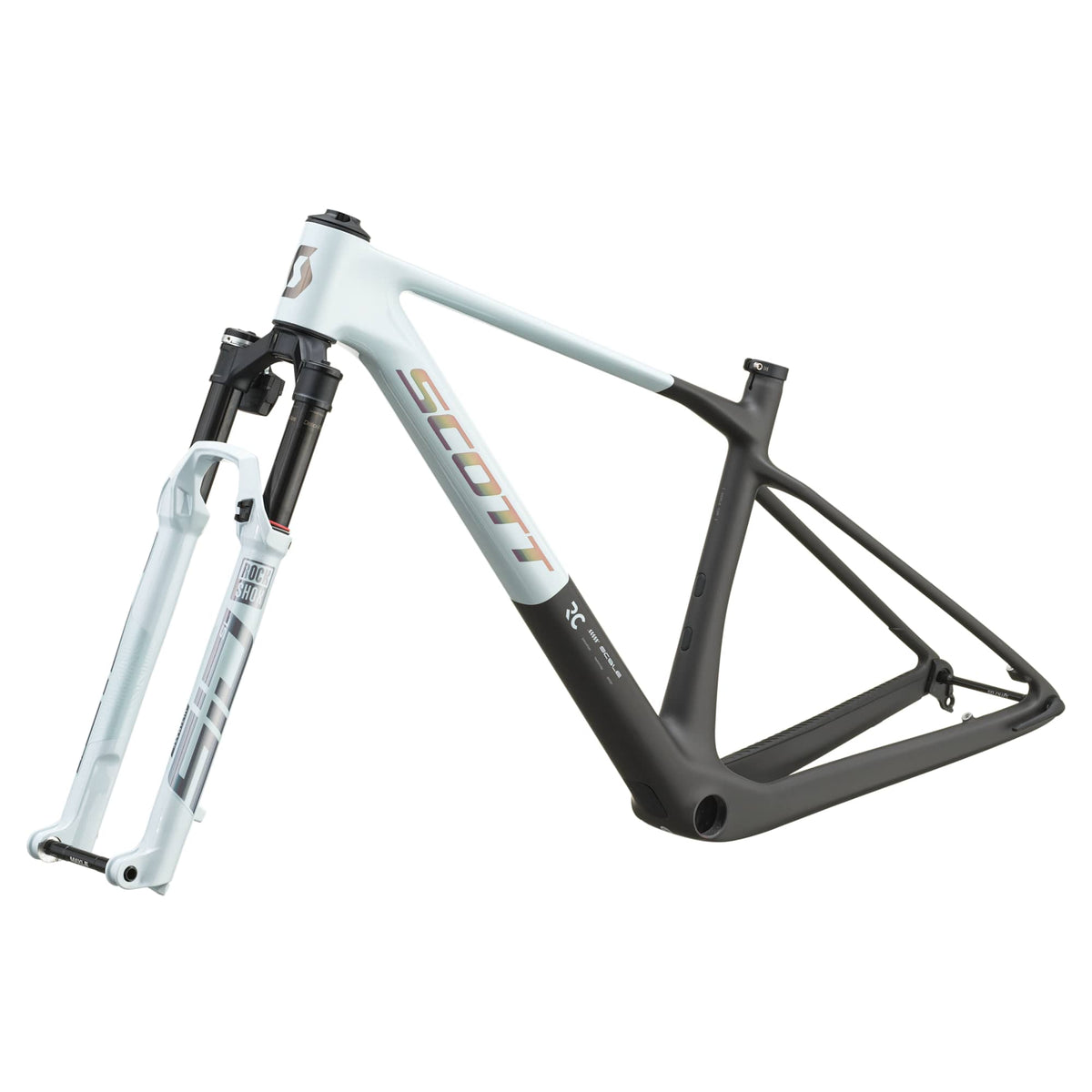 SCOTT Scale RC World Cup Frame + Fork - cumulus white/carbon black