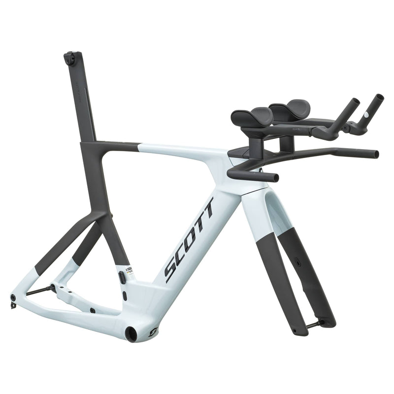 SCOTT Plasma RC TT Frameset - cumulus white/carbon black