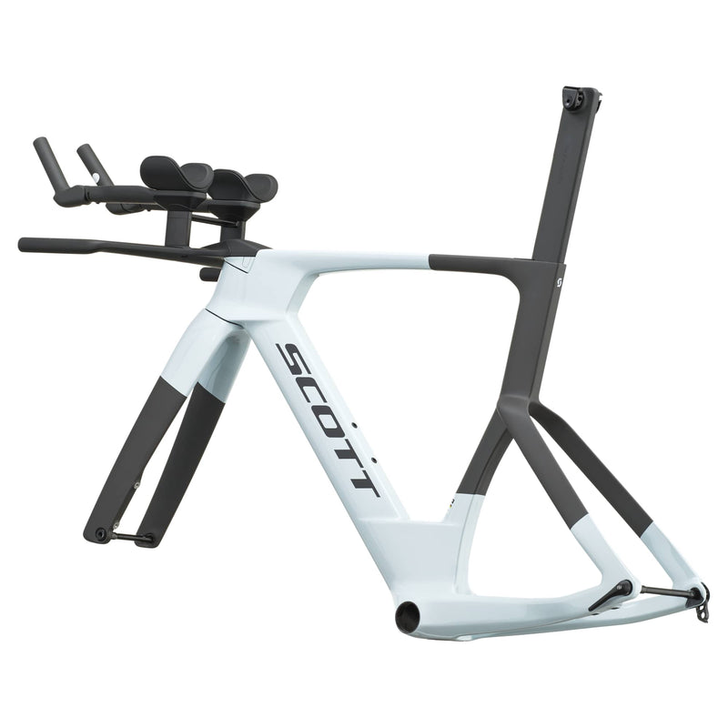 SCOTT Plasma RC TT Frameset - cumulus white/carbon black
