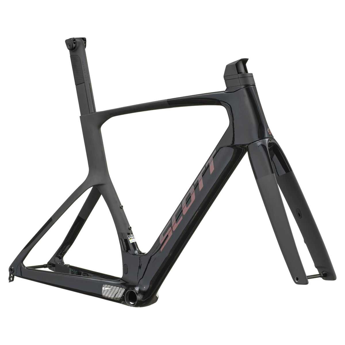 SCOTT Foil RC Ultimate Frameset - piano black/carbon black