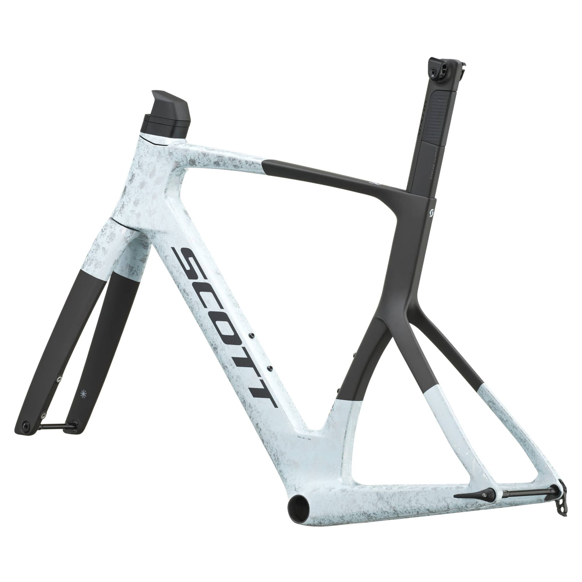 SCOTT Foil RC Pro Frameset - rush white/carbon black