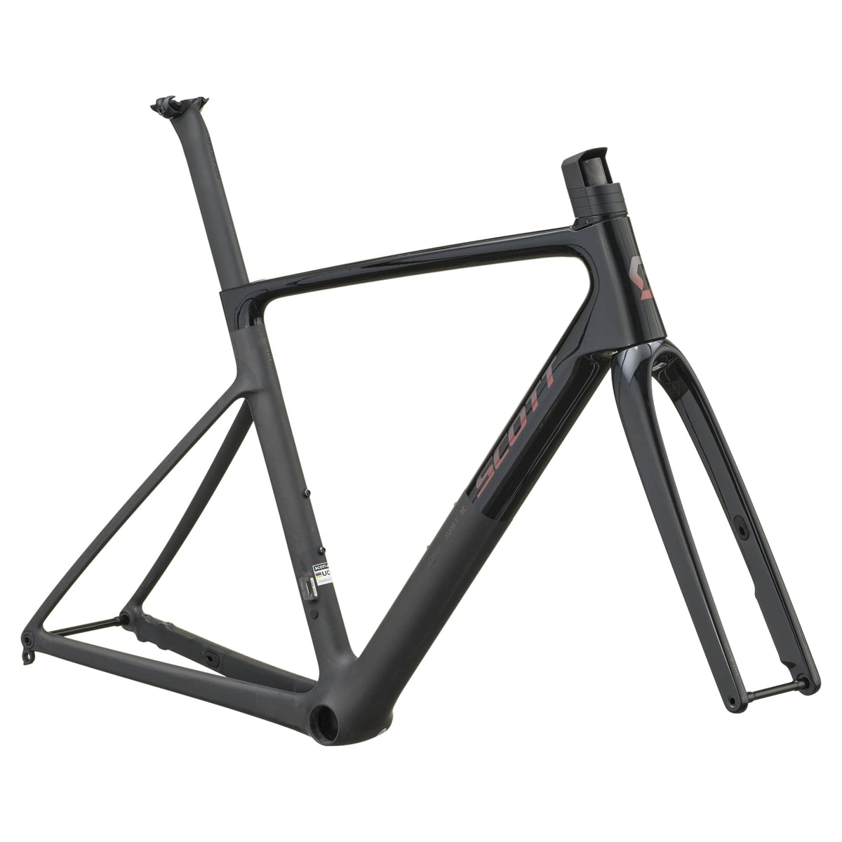 SCOTT Addict RC Ultimate Frameset - piano black/carbon black