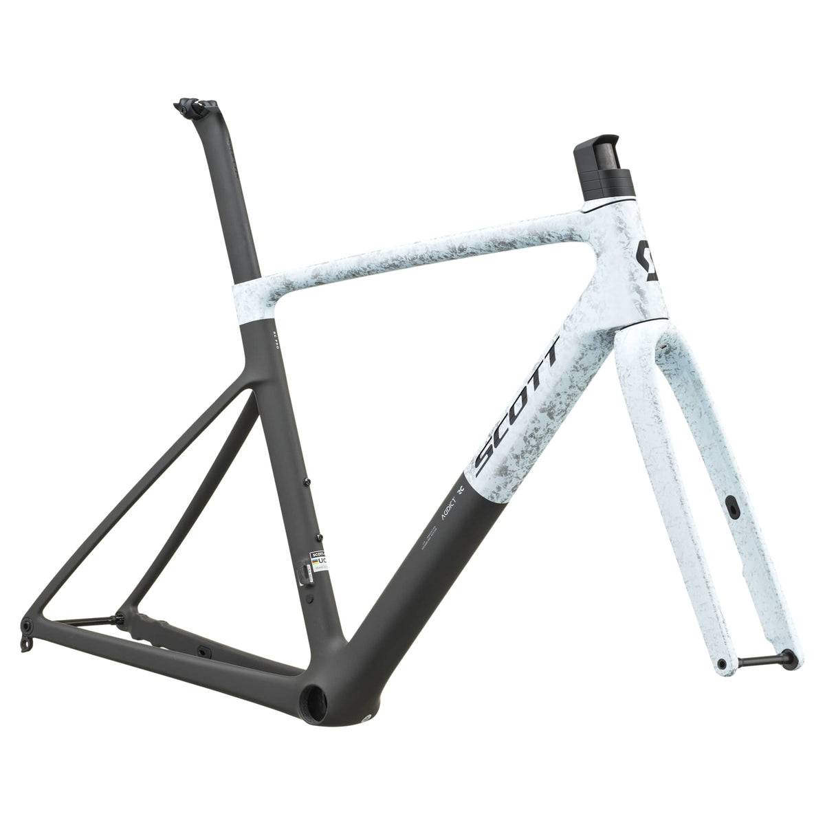 SCOTT Addict RC Pro Frameset - rush white/carbon black