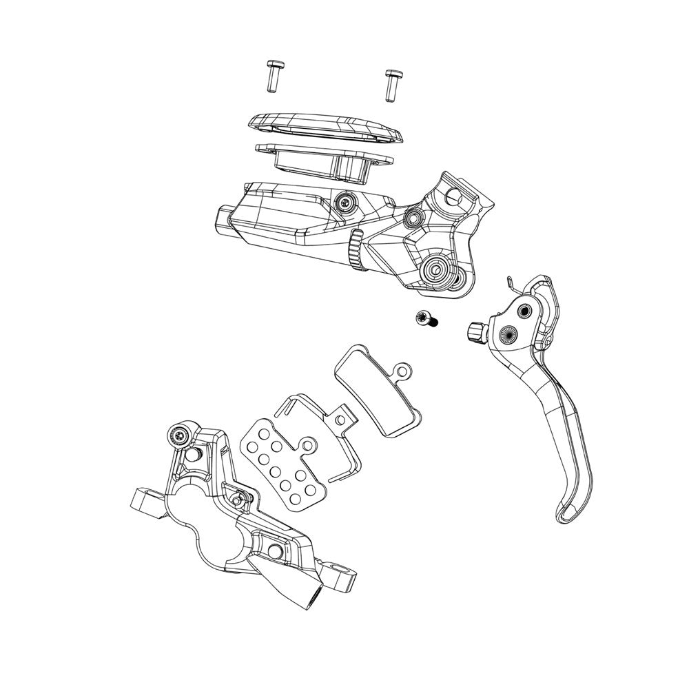 Avid Spare - Disc Brake Spare Discrete Bar Clamp Black Lever (TI Bolt T25) - Guide ULT/RSC/RS/RE/RLevel ULT/TLM/TL Code RSC/R DB5 Elixer 9/7/CR MAG/X0/ XX, Qty 1