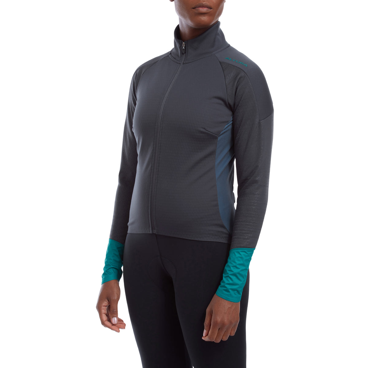 Altura Endurance Women's Mistral Softshell Cycling Jacket 2021 - Navy/Green - 8