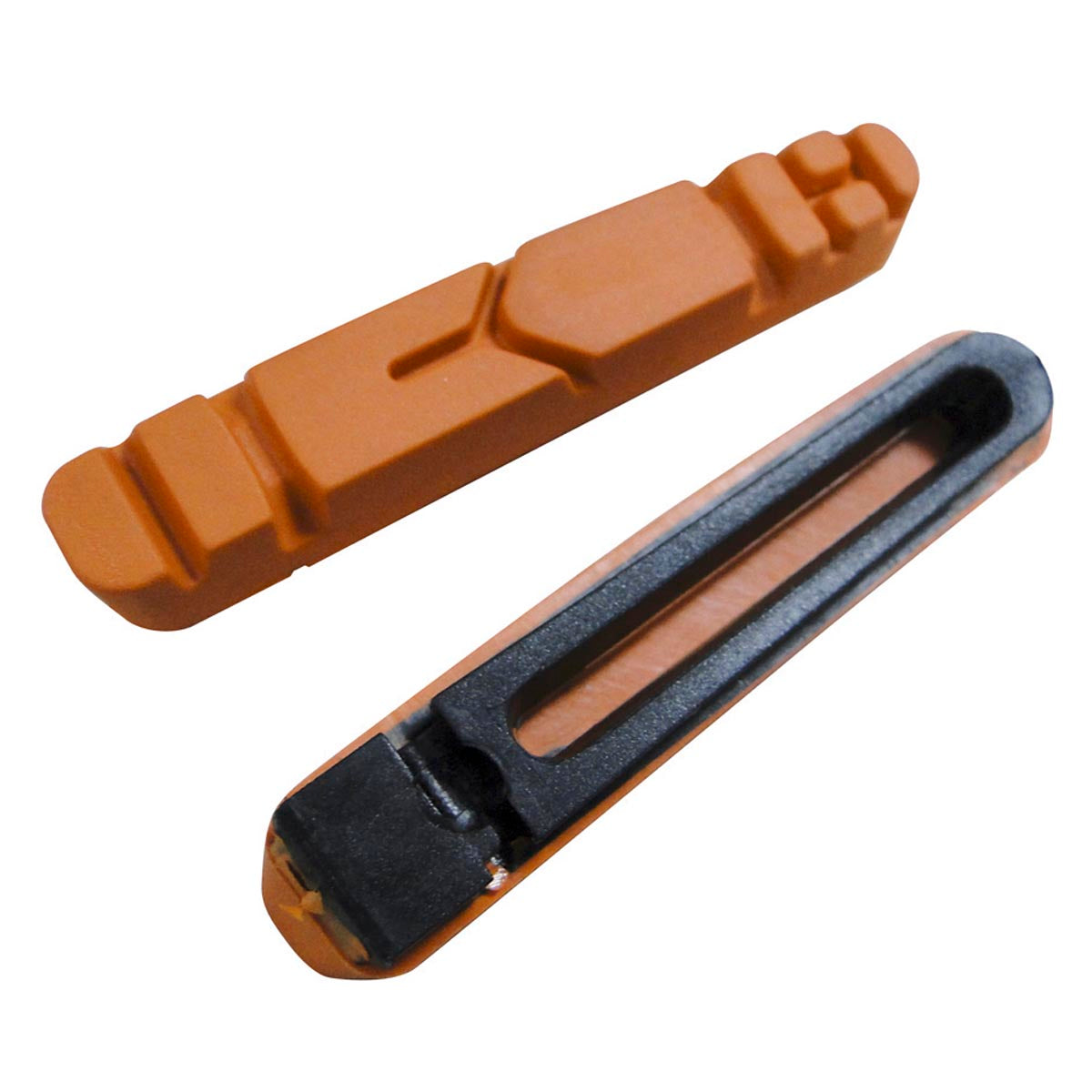 Ashima Shimano Road Brake Insert Rubber/Plastic Matrix Pads - Pro-G Compound - Alloy Rim - Orange