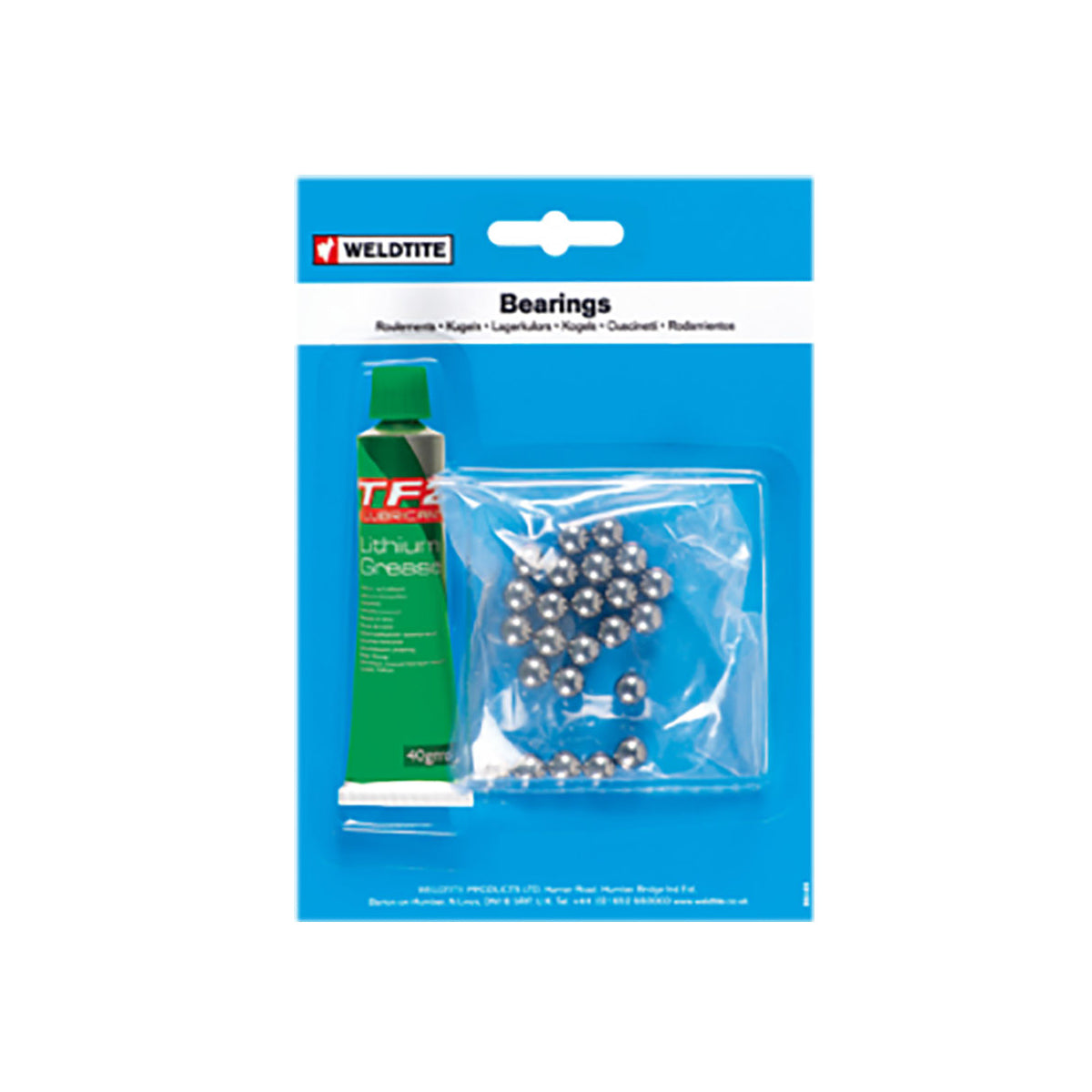 Weldtite 3/16 Ball Bearings & Grease (36 Balls):  3/16"