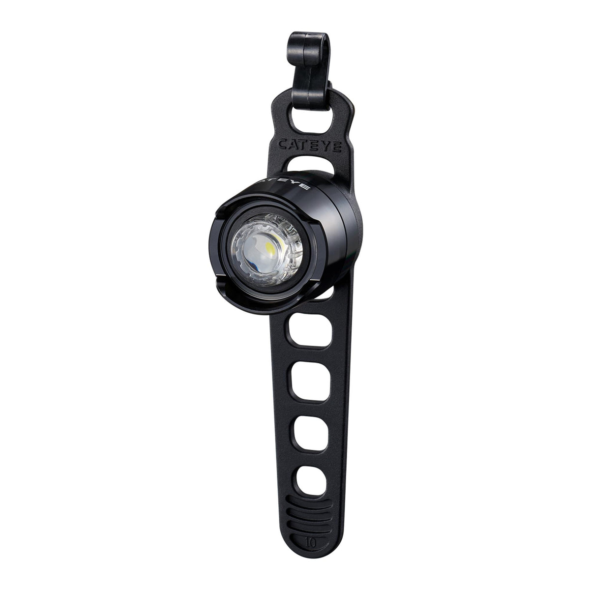 Cateye Orb II Rechargable Front Bike Light - Polished Black