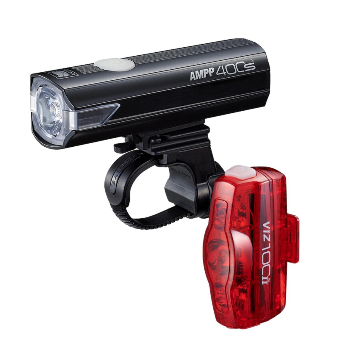 Cateye AMPP 400S II/Viz100 II Bike Light Set - USB-C