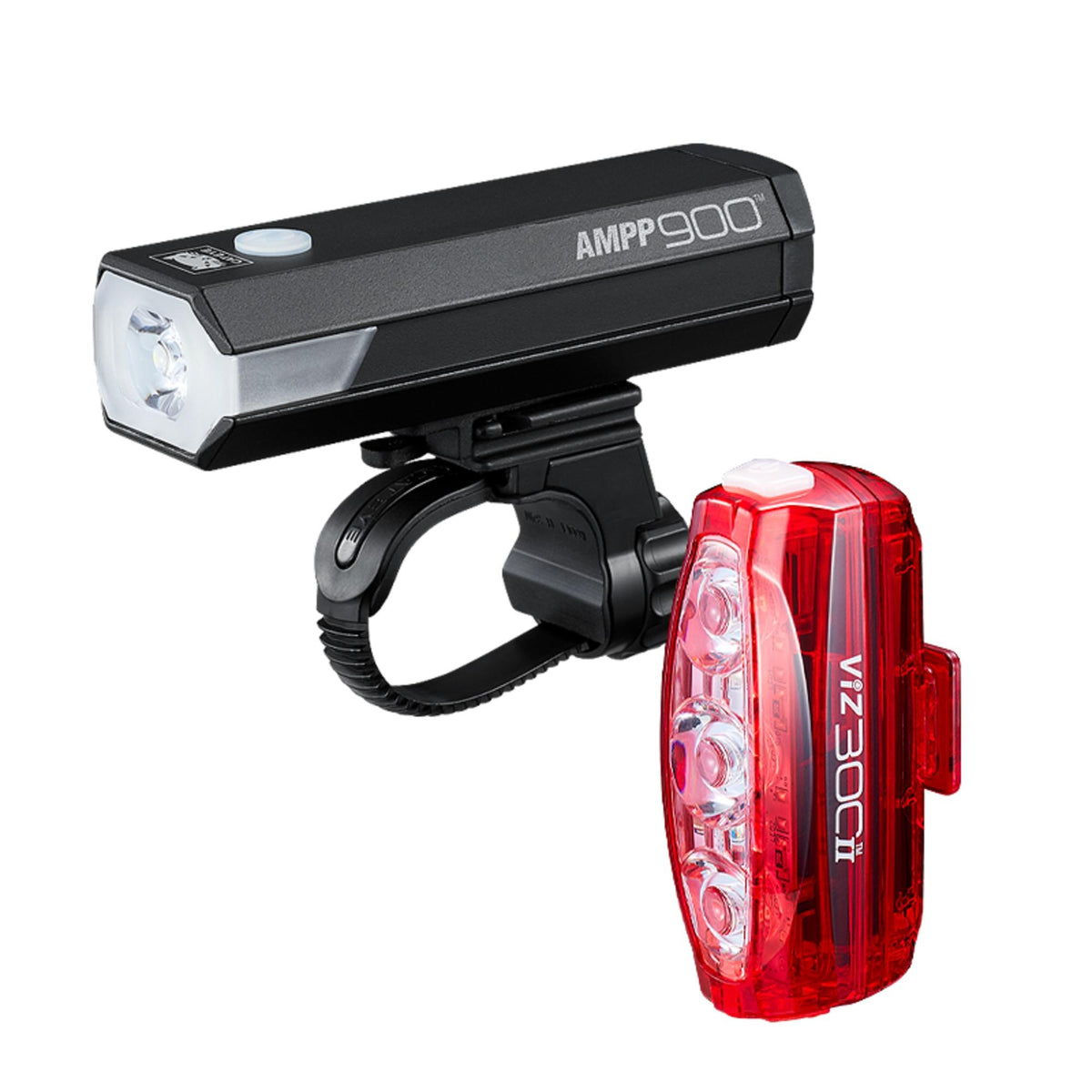 Cateye AMPP 900/Viz300 II Bike Light Set - USB-C