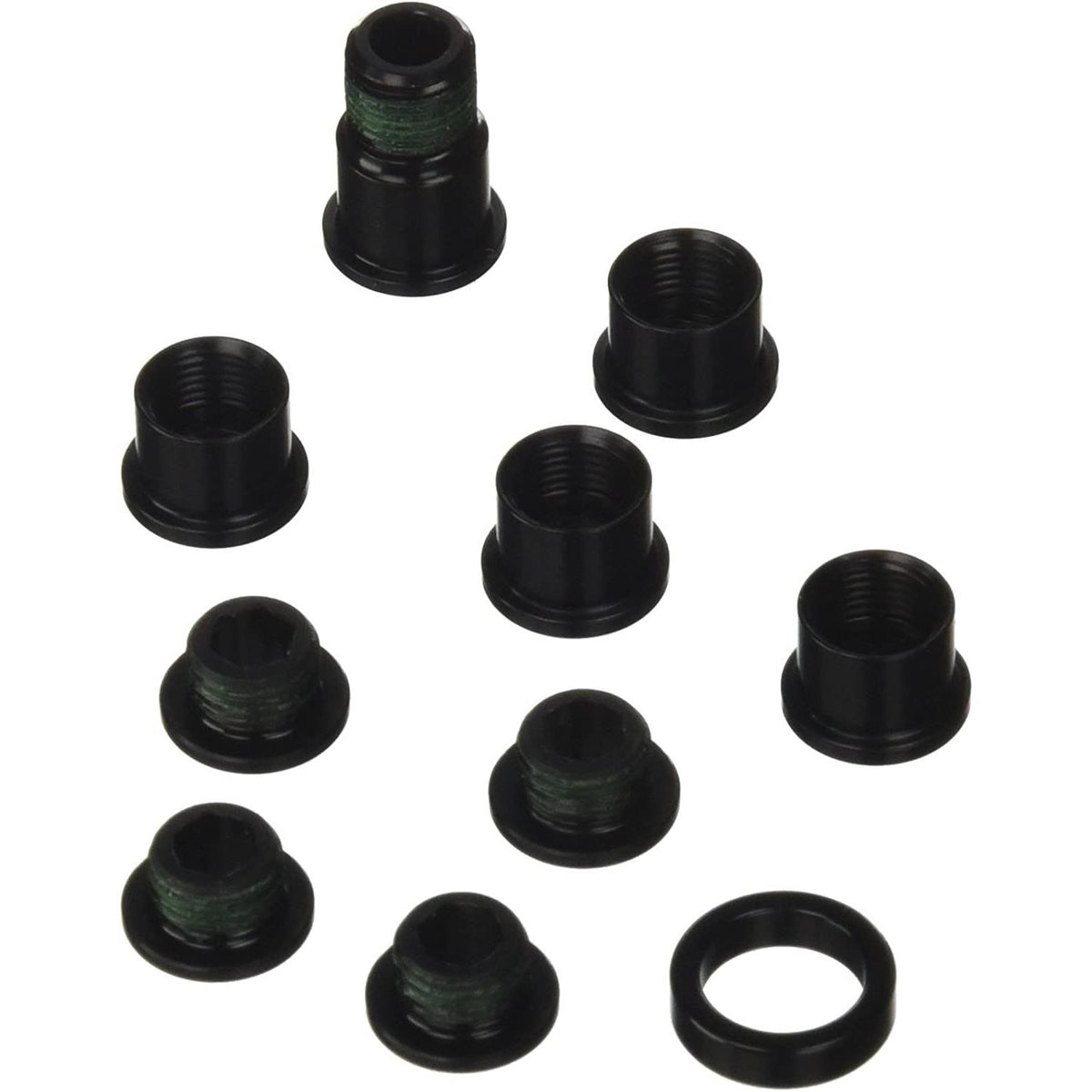 SRAM Spare - Crank Chainring Bolt Kit Red Hidden Bolt 5/Arm Aluminium Black