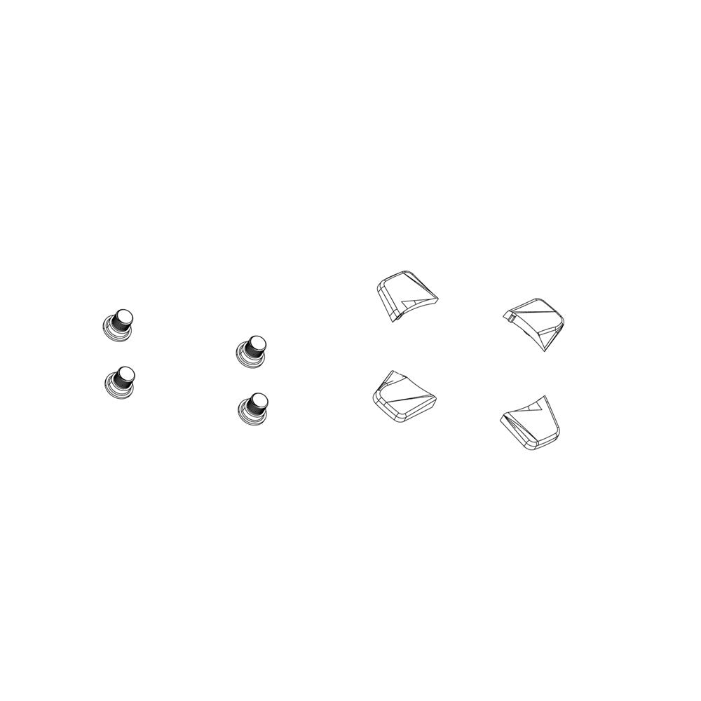 Truvativ Spare - Crank Chainring Bolt Kit 5-Arm Single Steel Including Spacers Black