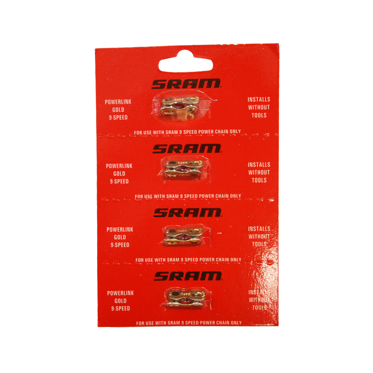 SRAM Powerlink Gold 9 Speed (4pcs) - 9 Speed