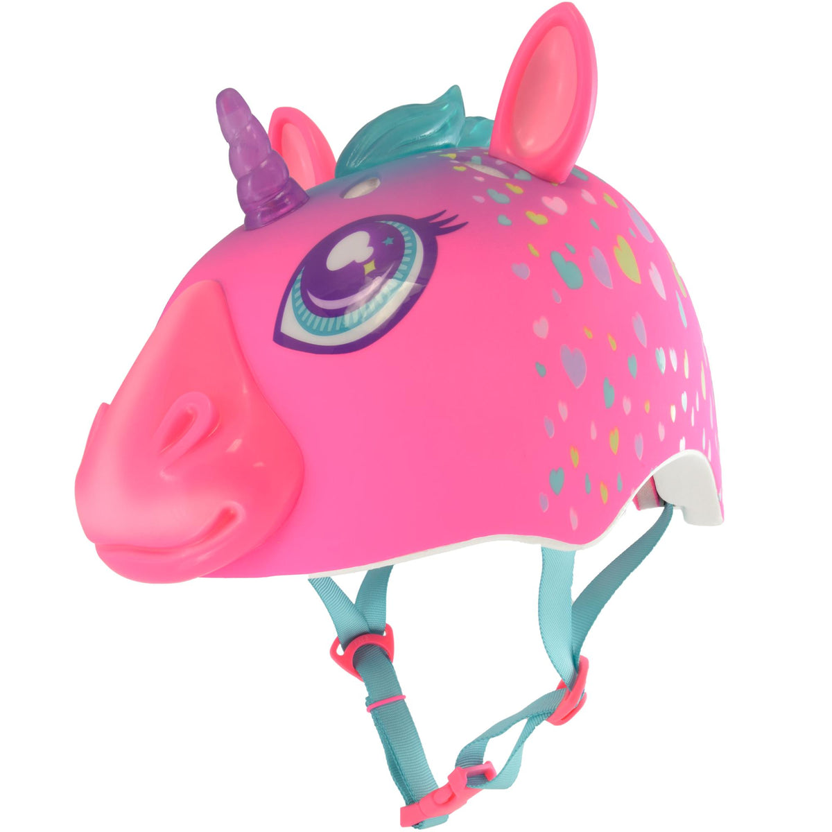 C-Preme Raskullz USB Rechargeable LED FS Child Helmet (5+ Years) - Super Rainbow Corn - UNISIZE 50-54CM
