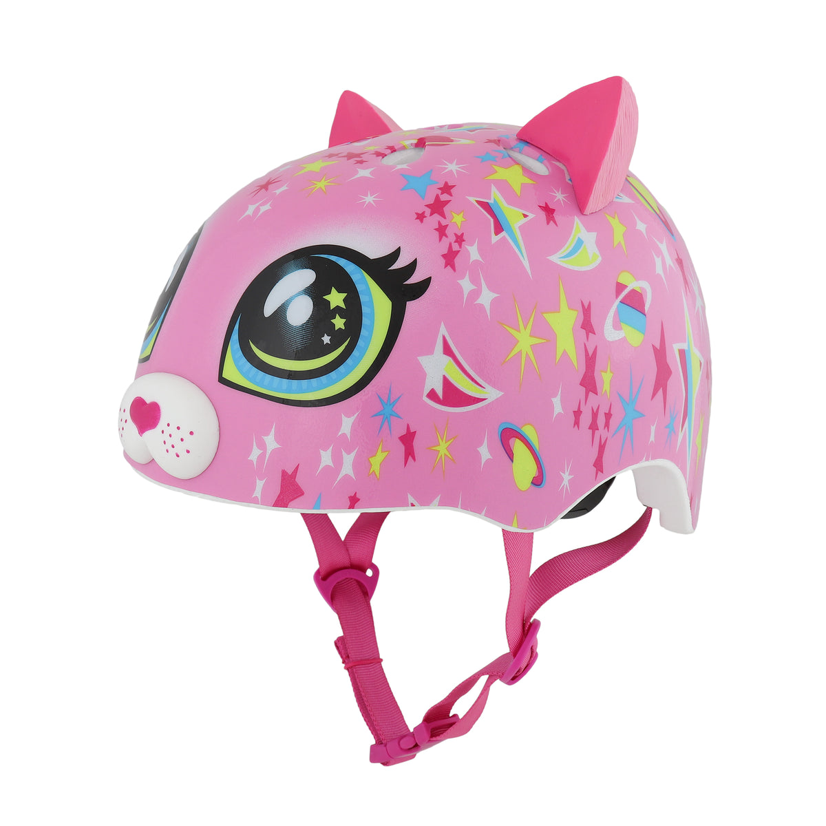 C-Preme Raskullz FS (Fit System) Toddlers Helmet - Astro Cat Pink - UNISIZE 48-52CM