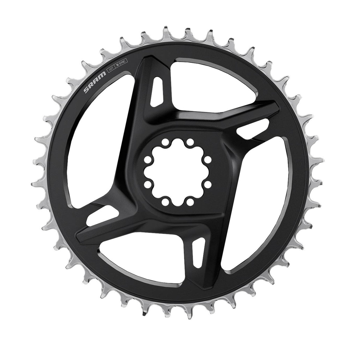 SRAM Chain Ring Road DM X-Sync (RED E1) Including 8 Chainring Bolts - Black/Silver