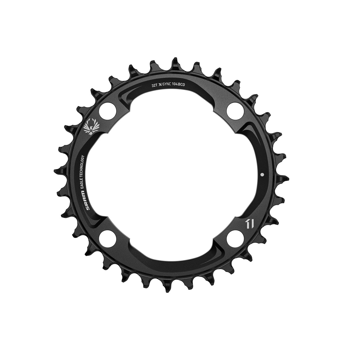 SRAM Chain Ring X-Sync 2 104 Bcd Aluminium 12 speed - Black