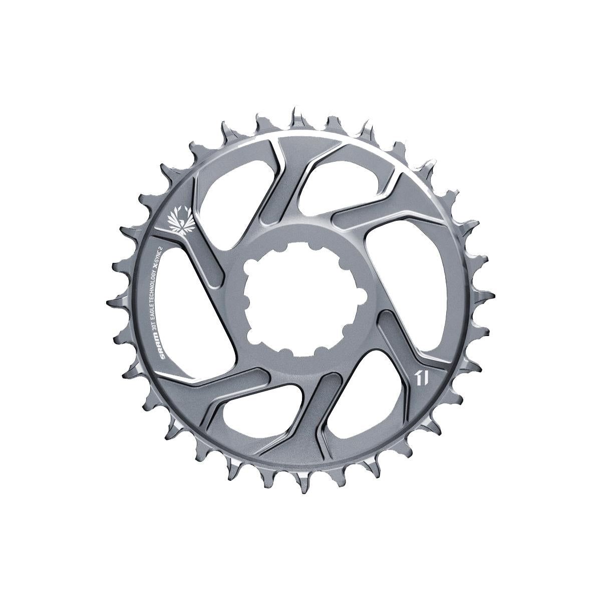 SRAM Chain Ring X-Sync 2 Direct Mount 6mm Offset EAGLE - Polar Grey