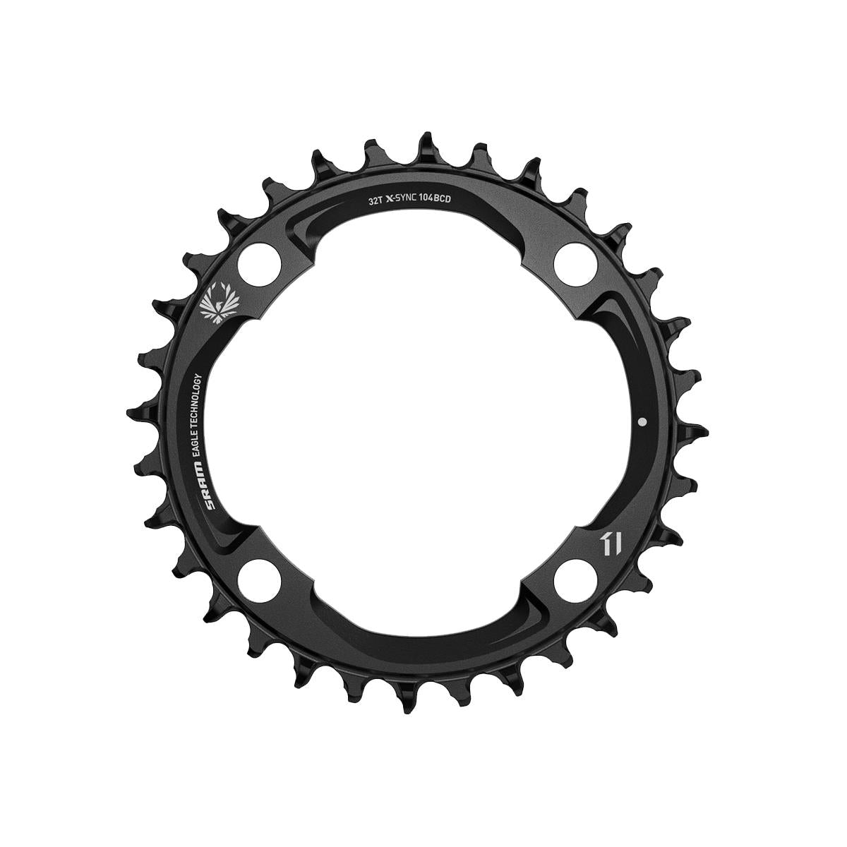SRAM Chain Ring X-Sync 2 94 Bcd Alum EAGLE Black Light Powered Emtb (Levo Sl)