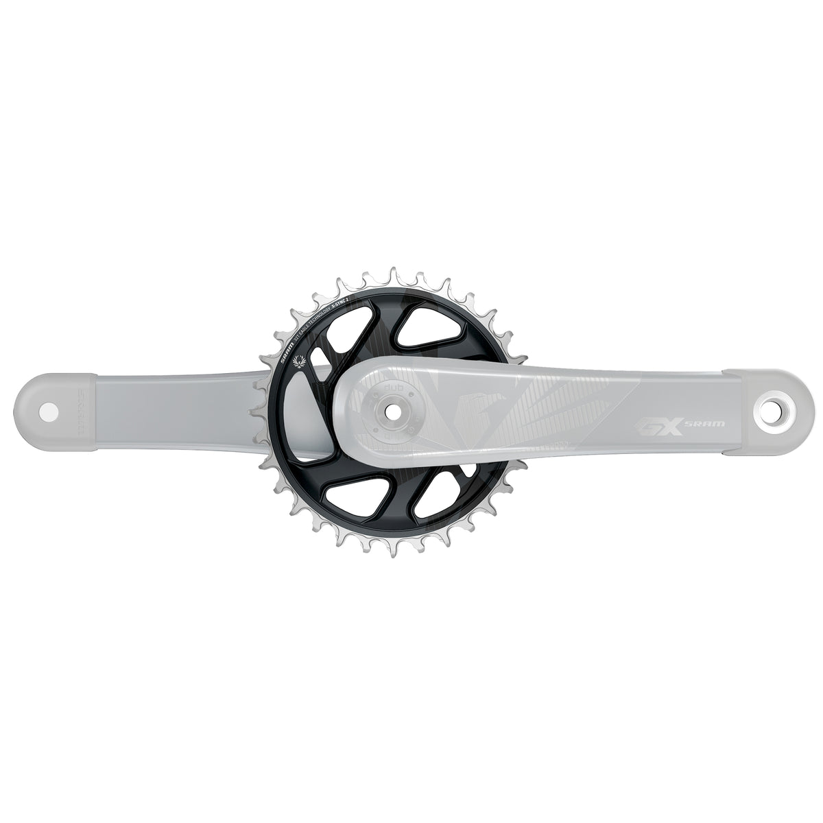 Chain Ring X-Sync 2 Direct Mount 6mm Offset EAGLE Cold Forged - Lunar Grey
