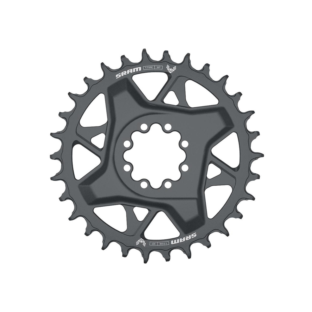SRAM - Chain Ring T-Type Direct Mount 3mm Offset EAGLE (Including 8 Bolts) Dark Polar - GX D1 - Dark Polar Grey