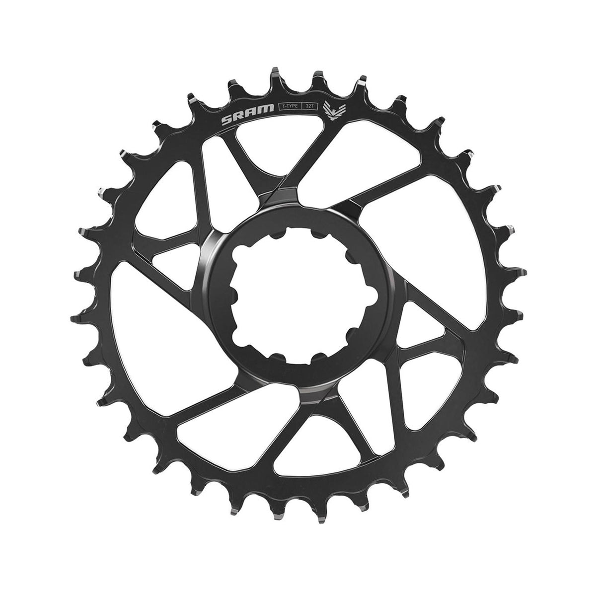 SRAM Chain Ring T-Type EAGLE Steel Direct Mount 3mm Offset EAGLE (Including 8 Bolts) Black - S1000