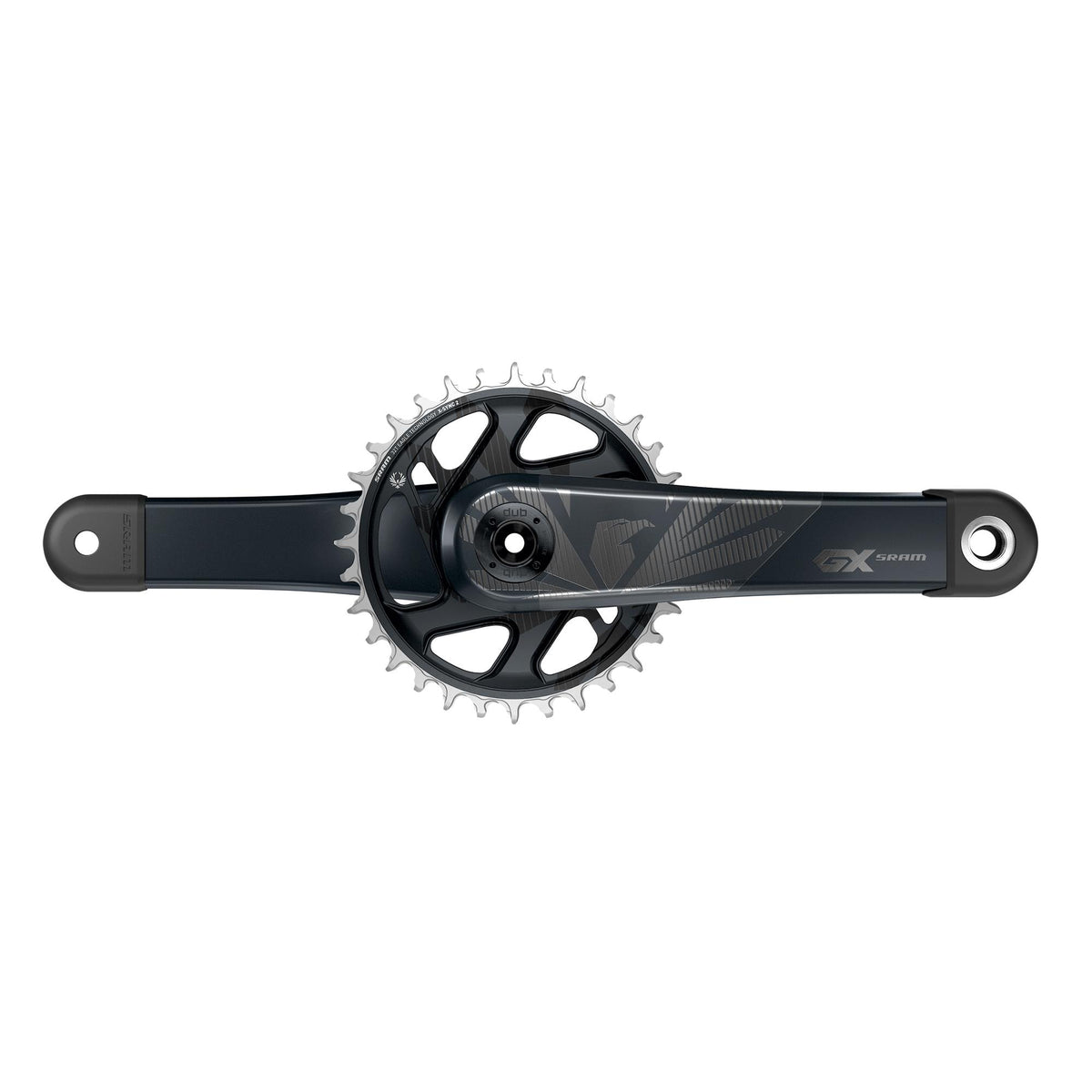 SRAM Crank GX Carbon EAGLE Boost 148 DUB 12s w Direct Mount 32t X-Sync 2 Chainring - Lunar Grey