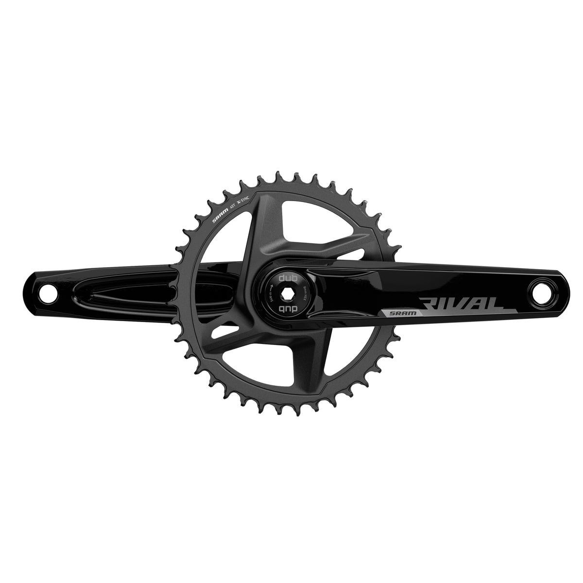 SRAM Rival AXS Crankset 1X D1 DUB Wide (bb Not Included) - Black