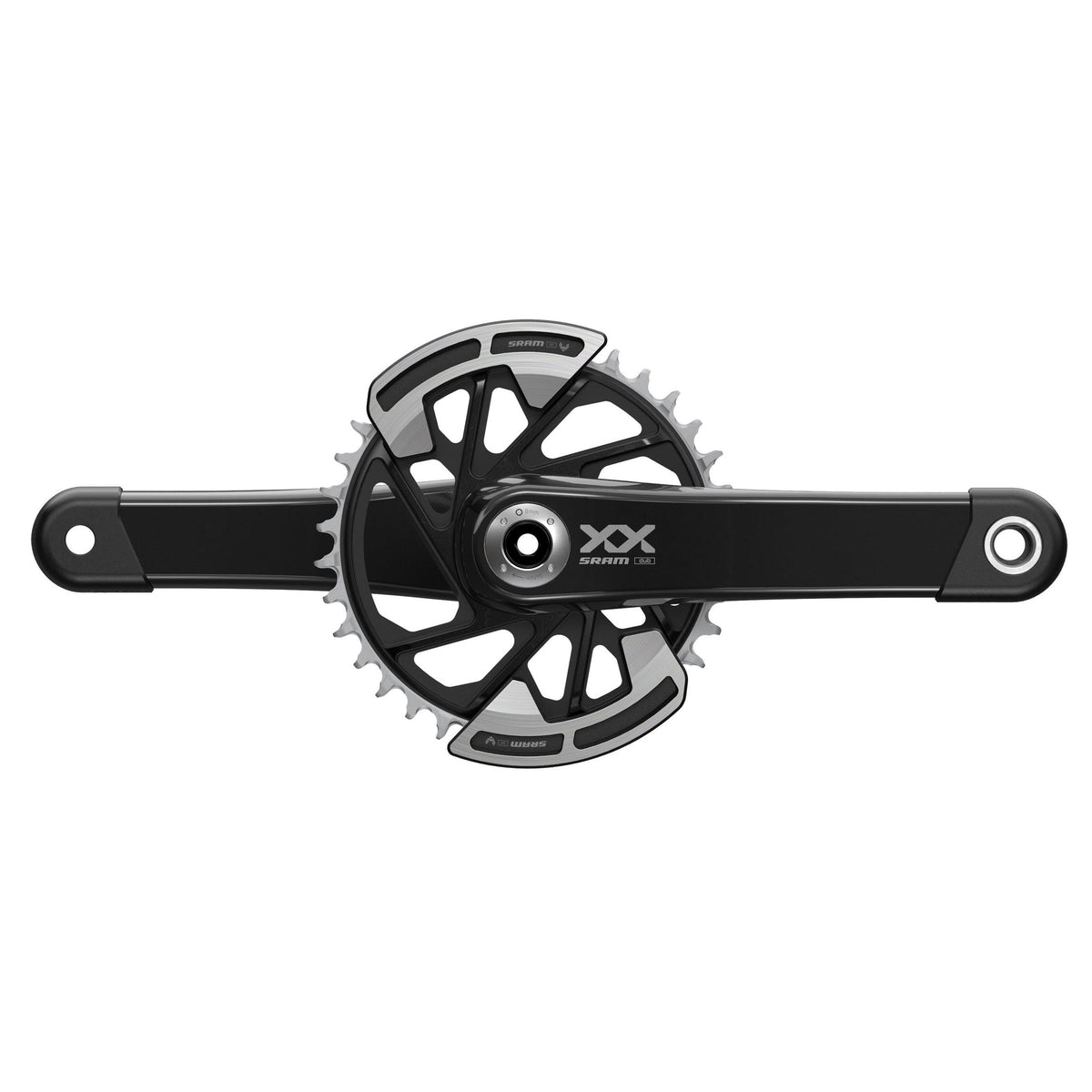 SRAM Crankset XX EAGLE Q174 55mm Chainline DUB MTB Wide Black 2-Guards 32T T-Type (bb Not Included) 2023