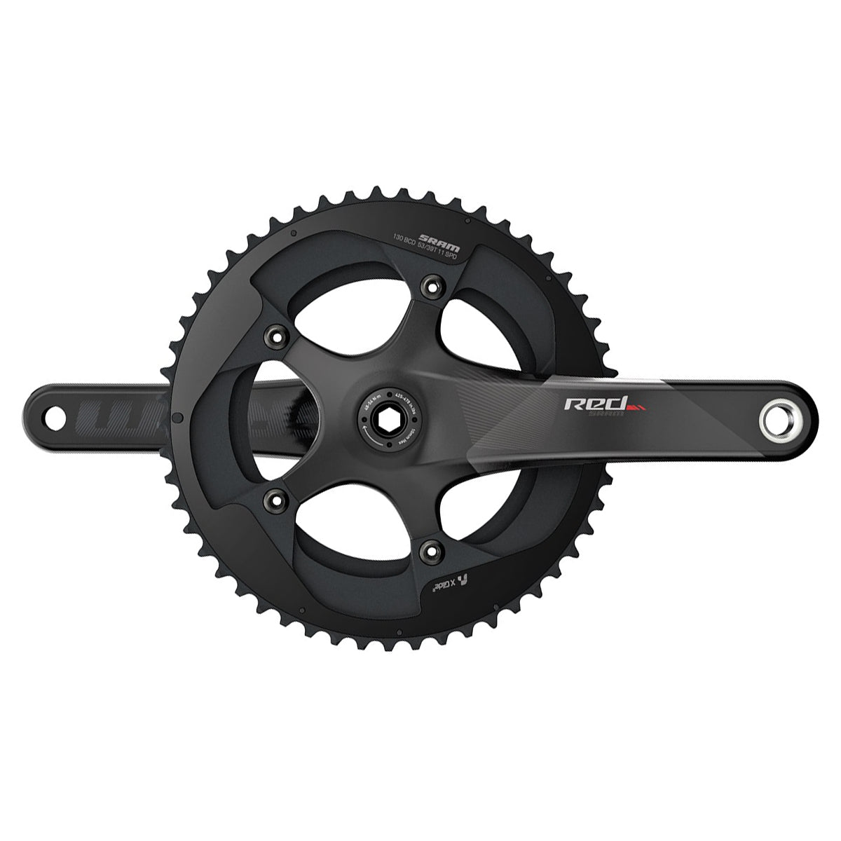 SRAM Crank Set RED BB30 175 52-36 Yaw Bearings Not Included C2 - Black - 175mm 52-36T