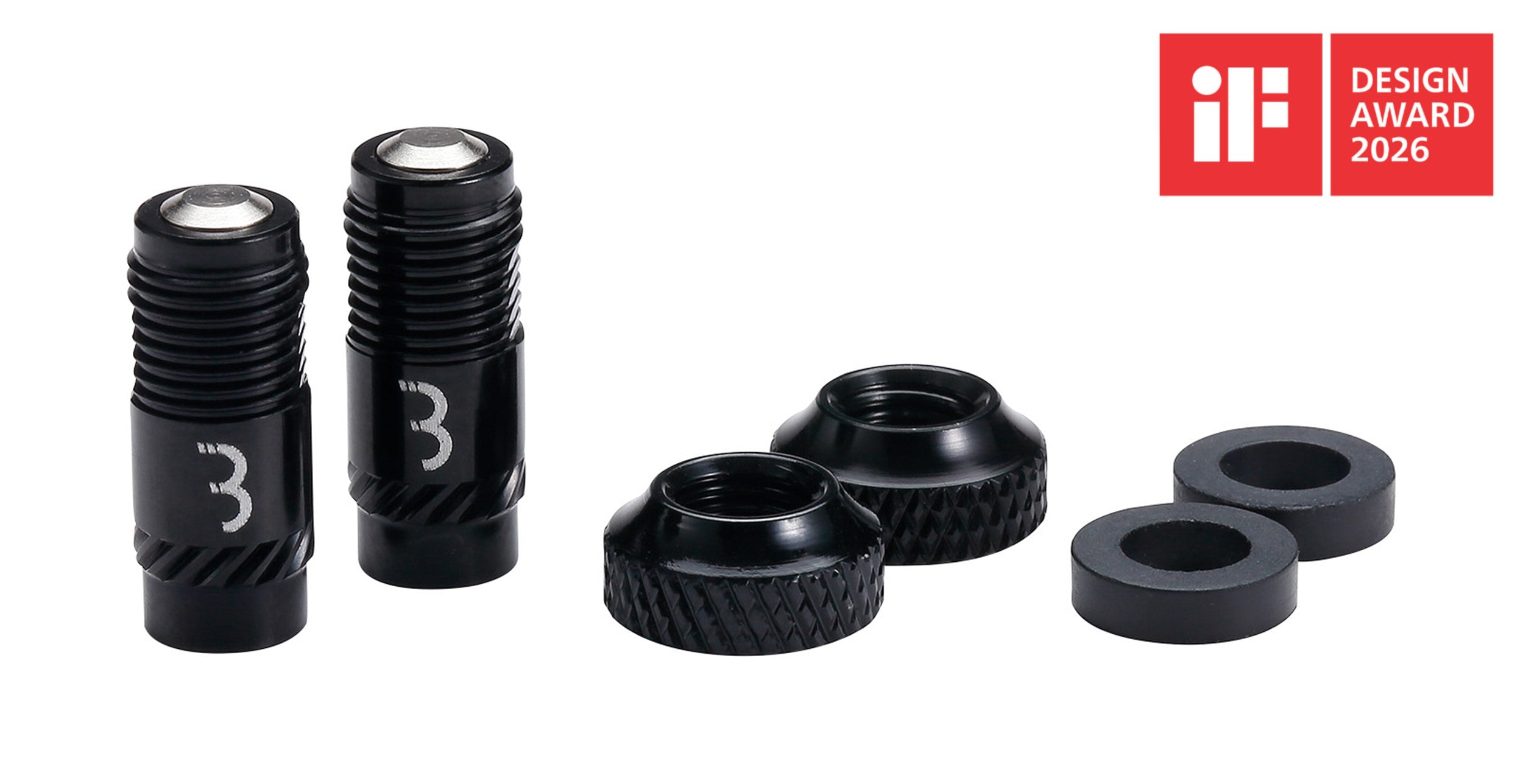 BTI-165 - CoreCaps Valve Caps 2pcs Black