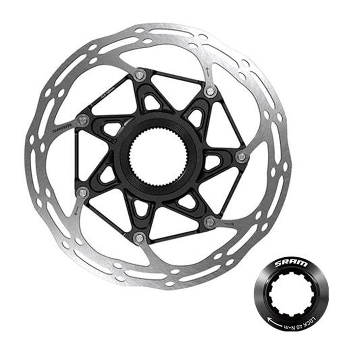 SRAM Rotor Centerline X CenterLock Rounded 1.85mm - Black