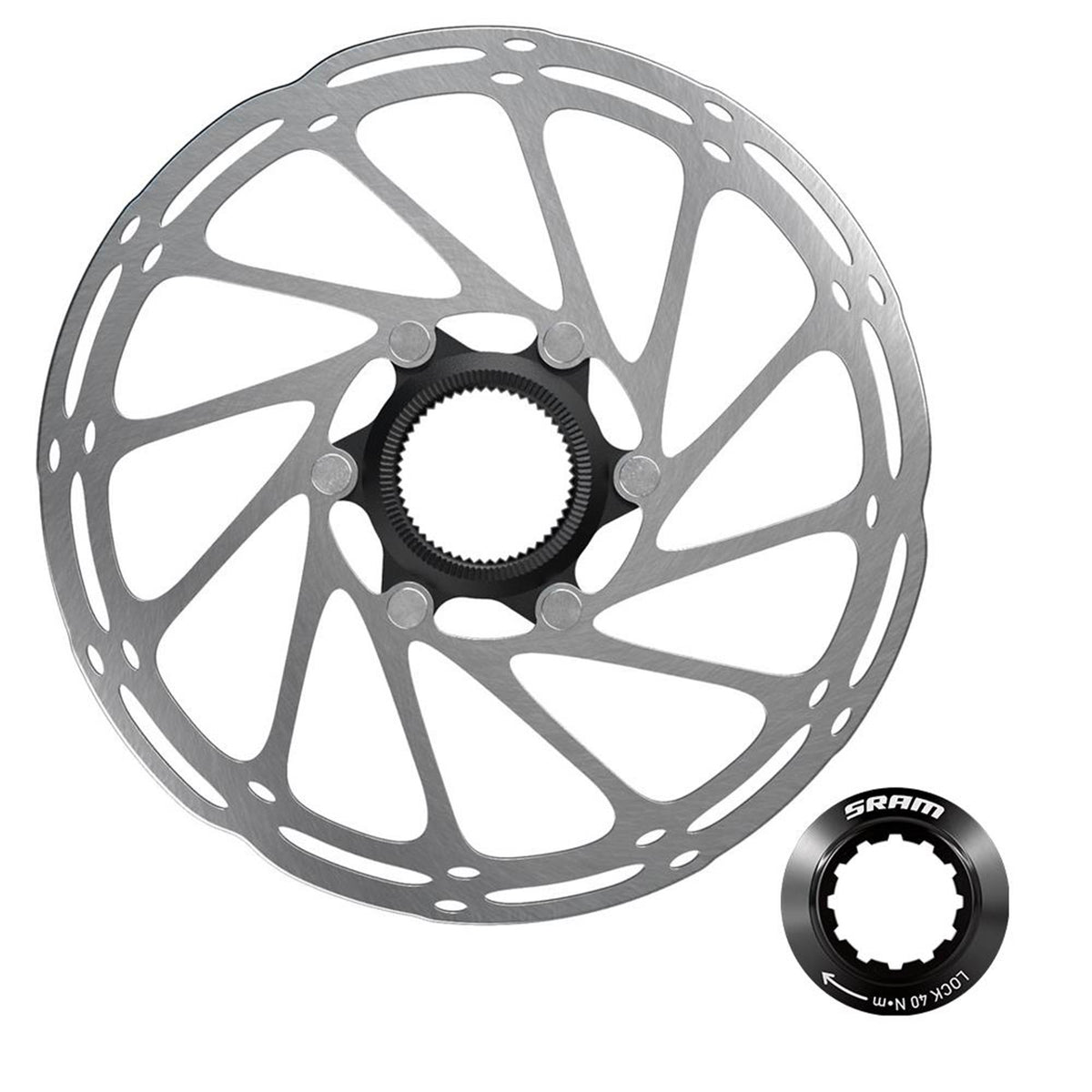 SRAM Rotor Centerline CenterLock Rounded 1.85mm - Black