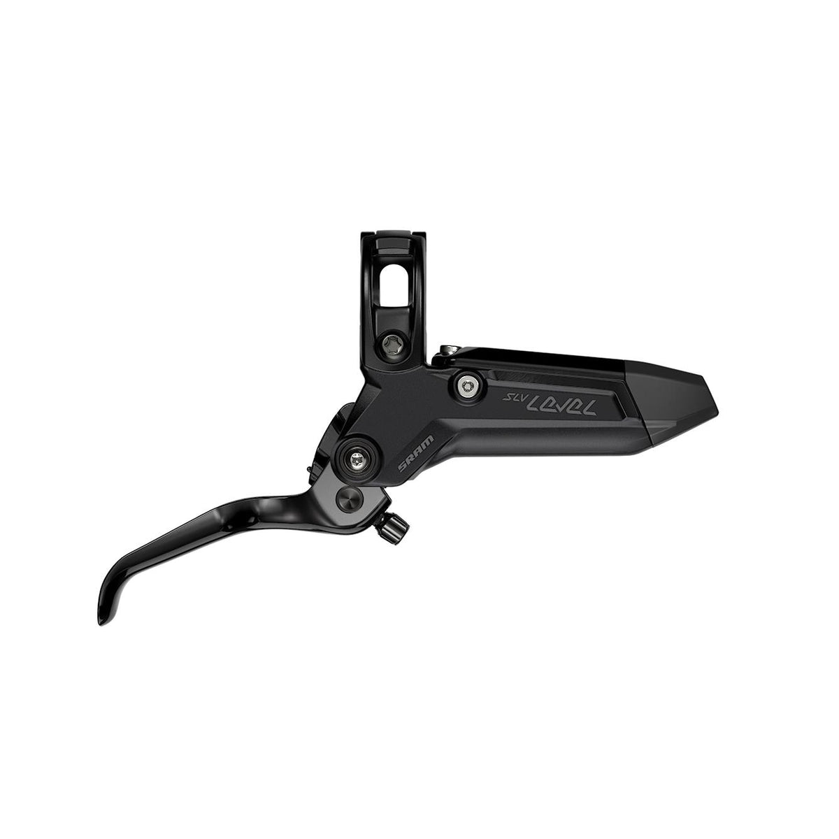 SRAM Disc Brake Level Silver Stealth 2 Piston - Aluminum Lever, Stainless Hardware, Reach Adj, Rear Hose (Includes MMX Clamp, Rotor/Bracket Sold Separately) C1 - Black Ano 2000Mm