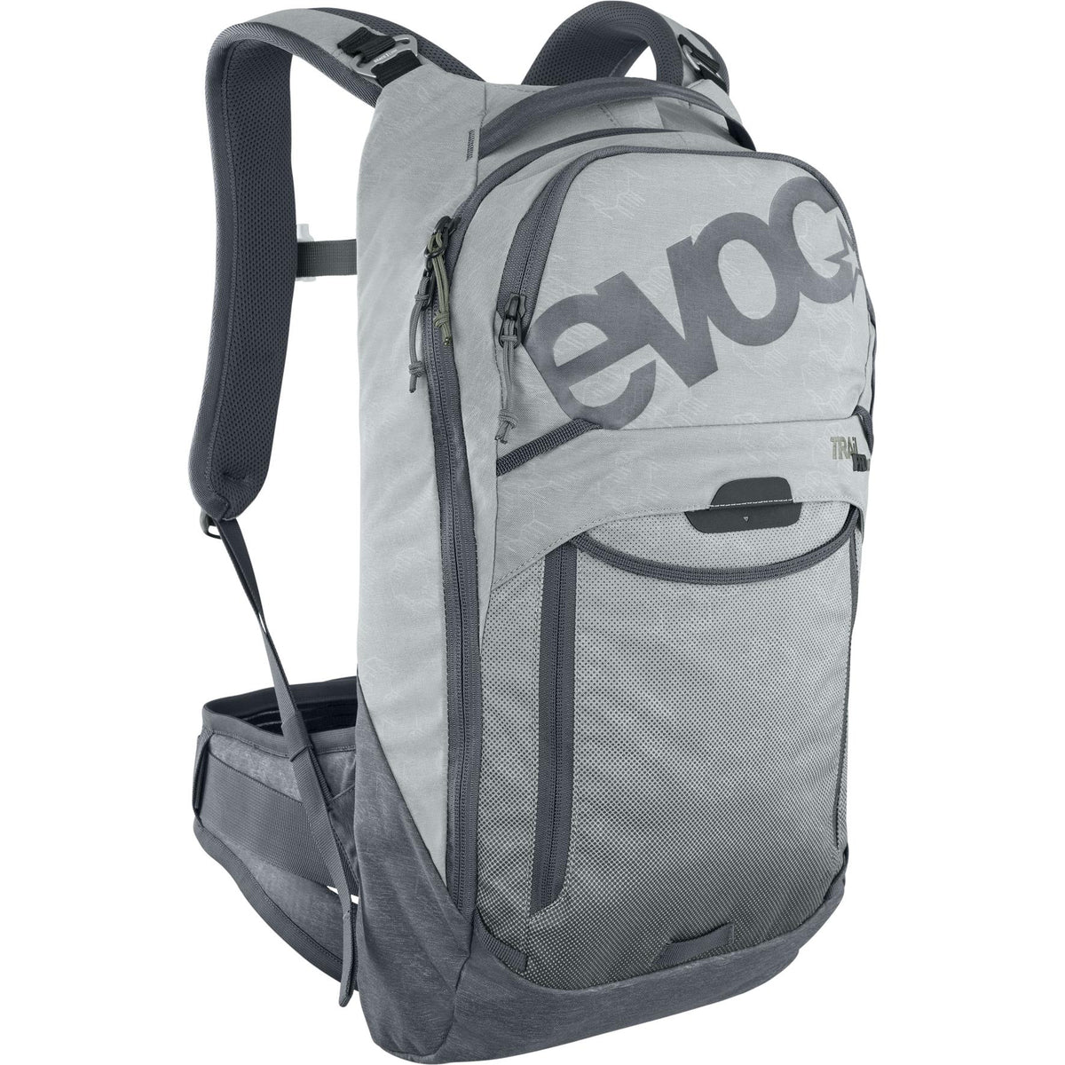 EVOC Trail Pro Protector Backpack 10L 2023 - Stone/Carbon Grey