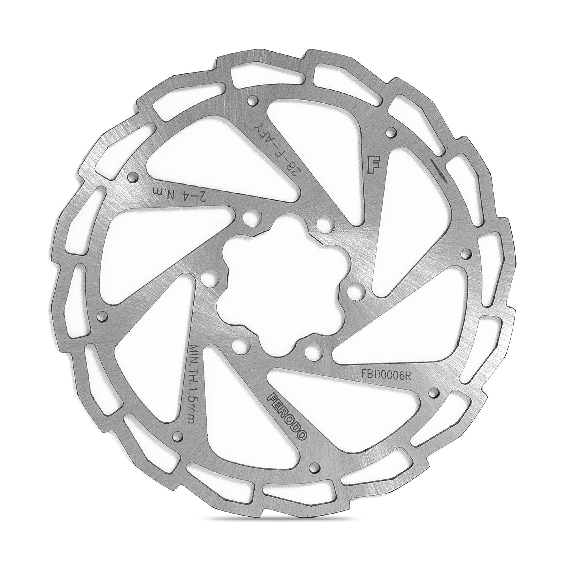 Ferodo MTB 6 Bolt Disc Rotor (140 x 1.8mm)