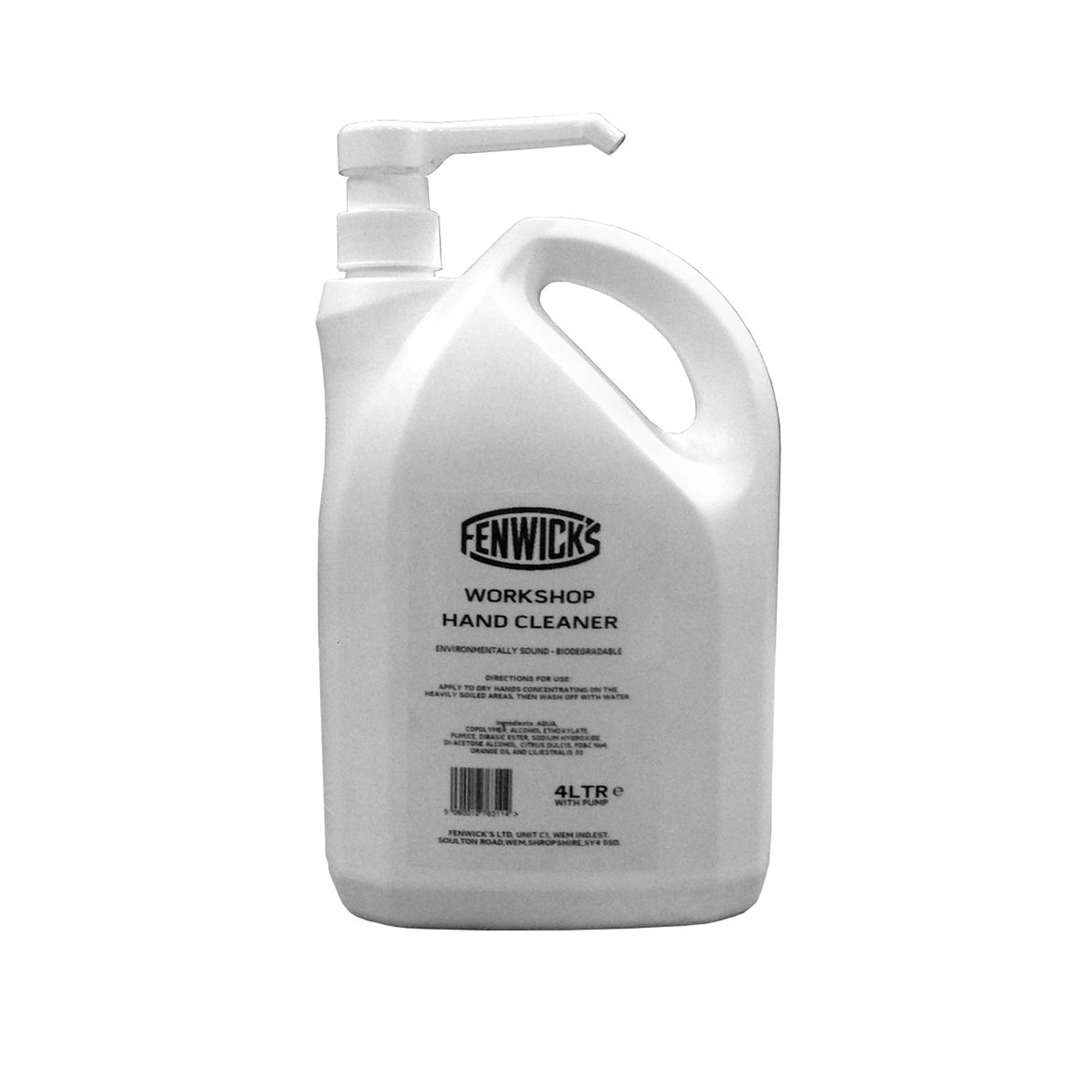 Fenwick's Workshop 5 Litre Hand Cleaner With Pump:  5L