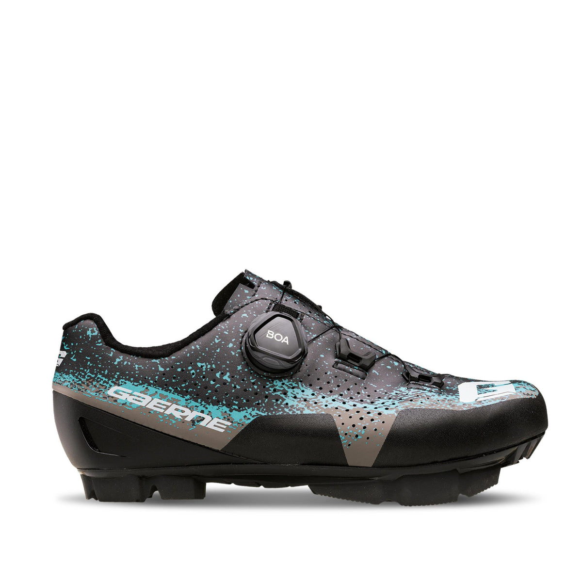 Gaerne Lampo Ladies MTB Shoes 2025 - Matt Black Grey Azur